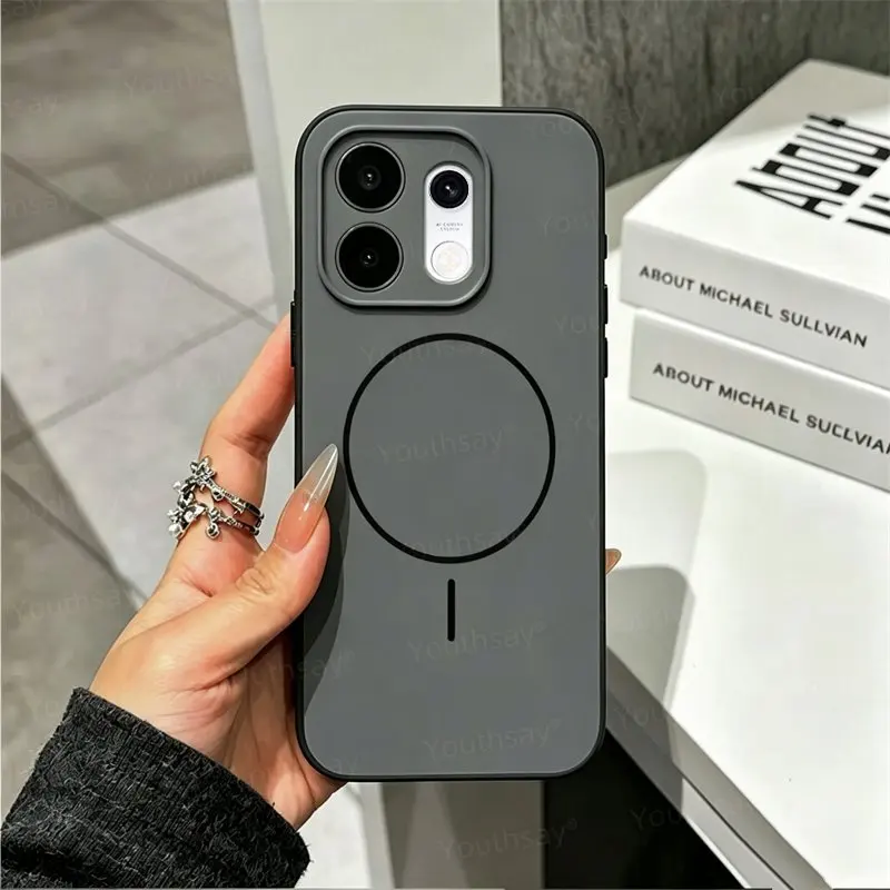 For OPPO Reno 16 Pro Luxury Original Silicon Case Cover OPPO Reno 16 Pro Fundas Coque Hard PC Skin Feel Phone Shell Reno 16 Pro