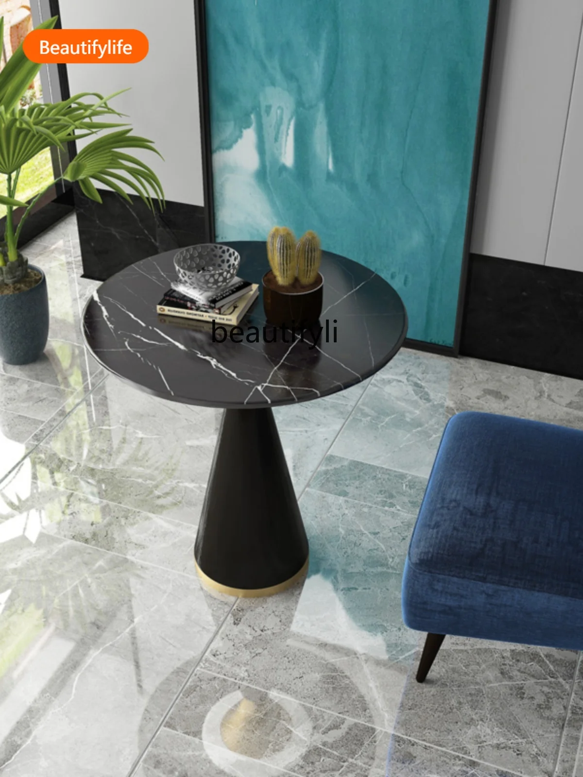 

A435 Легкий роскошный деловой круглый стол из массива дерева для переговоров, прием, кафе, мраморный маленький круглый стол