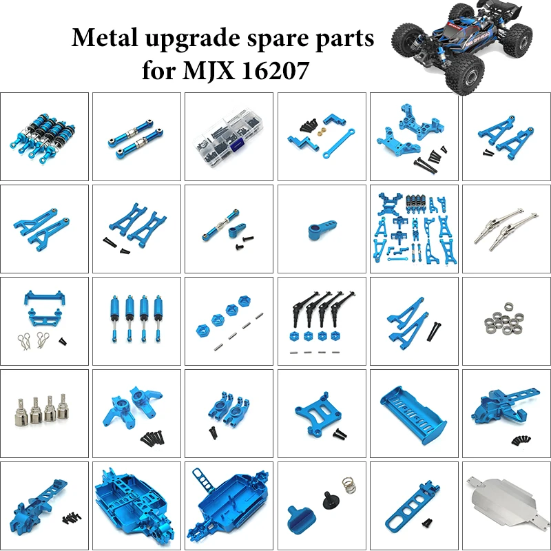 

MJX Hyper Go H16 16207 16208 16209 16210 14301 14302 4Pcs Metal 12mm Wheel Hex Hub Adapter RC Car Upgrade Parts Accessories