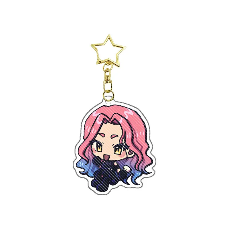 Anime Alien Stage Mizi Sua Luka Till Ivan Hyuna Acrylic Keychains Bag Pendant Decoration Accessories Key Ring Gift