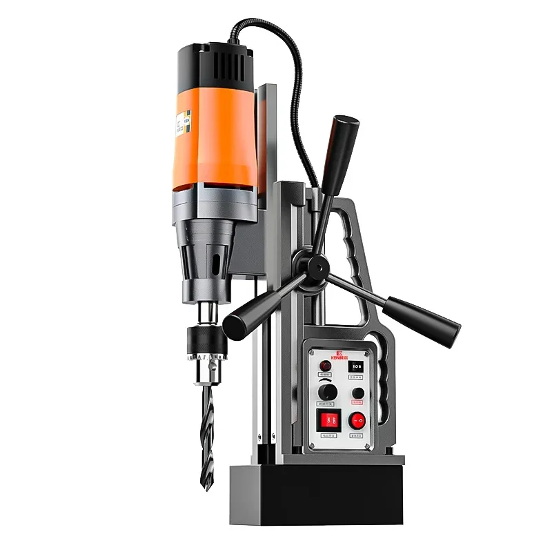 Small and portable industrial grade magnetic base drill, magnetic drill speed regulation, forward and reverse table dril