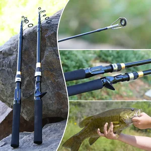 Sougayilang-telescopic fishing-cable fishing, casting and rod of attraction, carbon, light, 15 to 25g 6 Main Sales Stick Carbon Fiber - №3