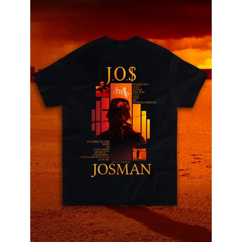 

Josman's Album "JO $" Pure Cotton T-shirt for Men and Women Outdoor Sports Leisure Music Fashion Adult