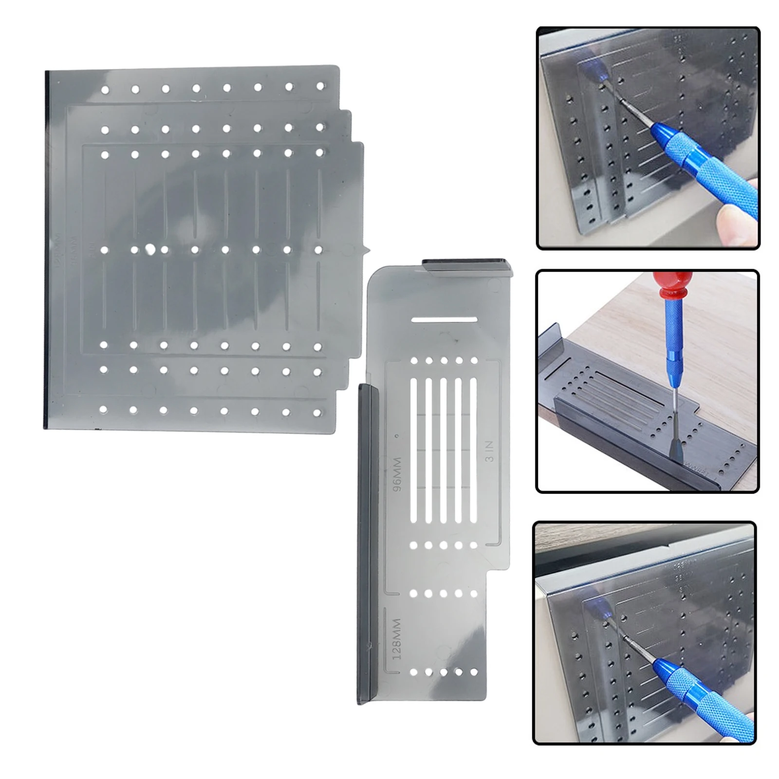 

Home Renovation Cabinet Hardware Jig Installation Assistance 145*130mm Complete Drilling Kit Portable Hardware Tool