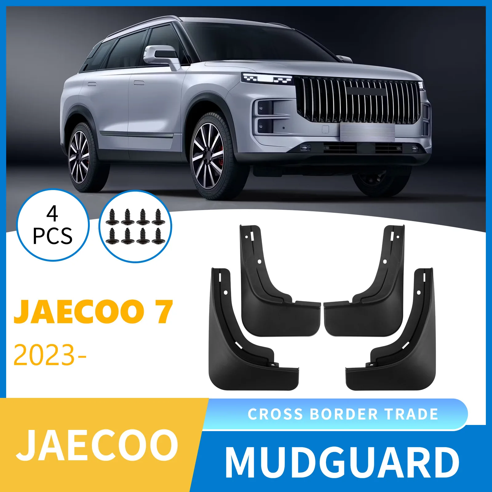 

Fenders For Jaeco 7 2023-2025 car tire mudguard outer decoration modification products,Front Rear Flares Splash Guards Cover