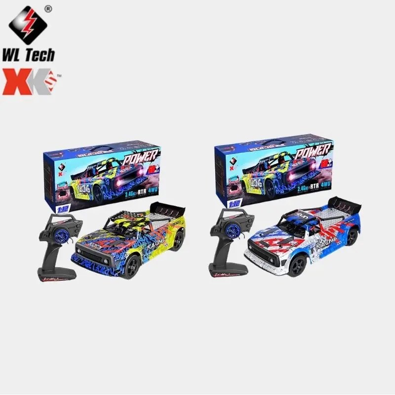 WLtoys 124020 1:12 Scale 4WD Mini RC Racing Car High Speed Off-Road Remote Control Drift Toy Alloy Vehicle for Kids Gift