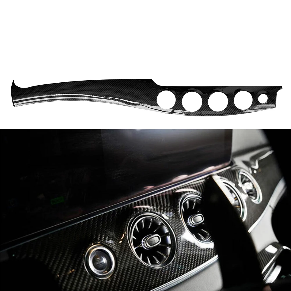 2pcs Real Dry Carbon Interior Trims Dash Kits Dashboard Cover For Mercedes AMG GT Class GT63S GT53 2020up