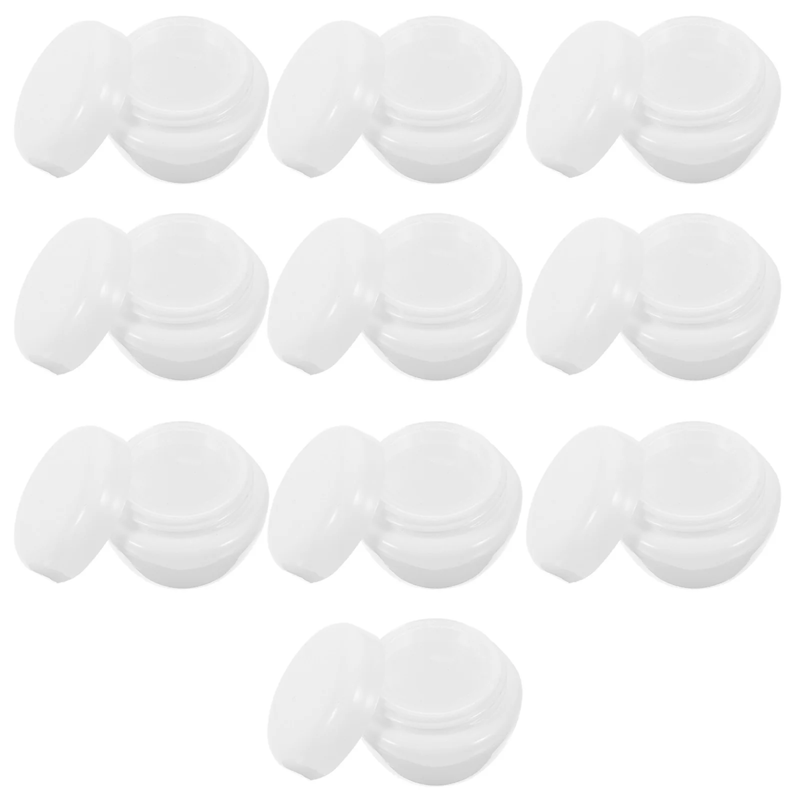 

40pcs 5G Mushroom Cream Jars Mini Plastic Containers Travel Cosmetics Storage Leak-Proof Lotion Packaging Empty Bottles