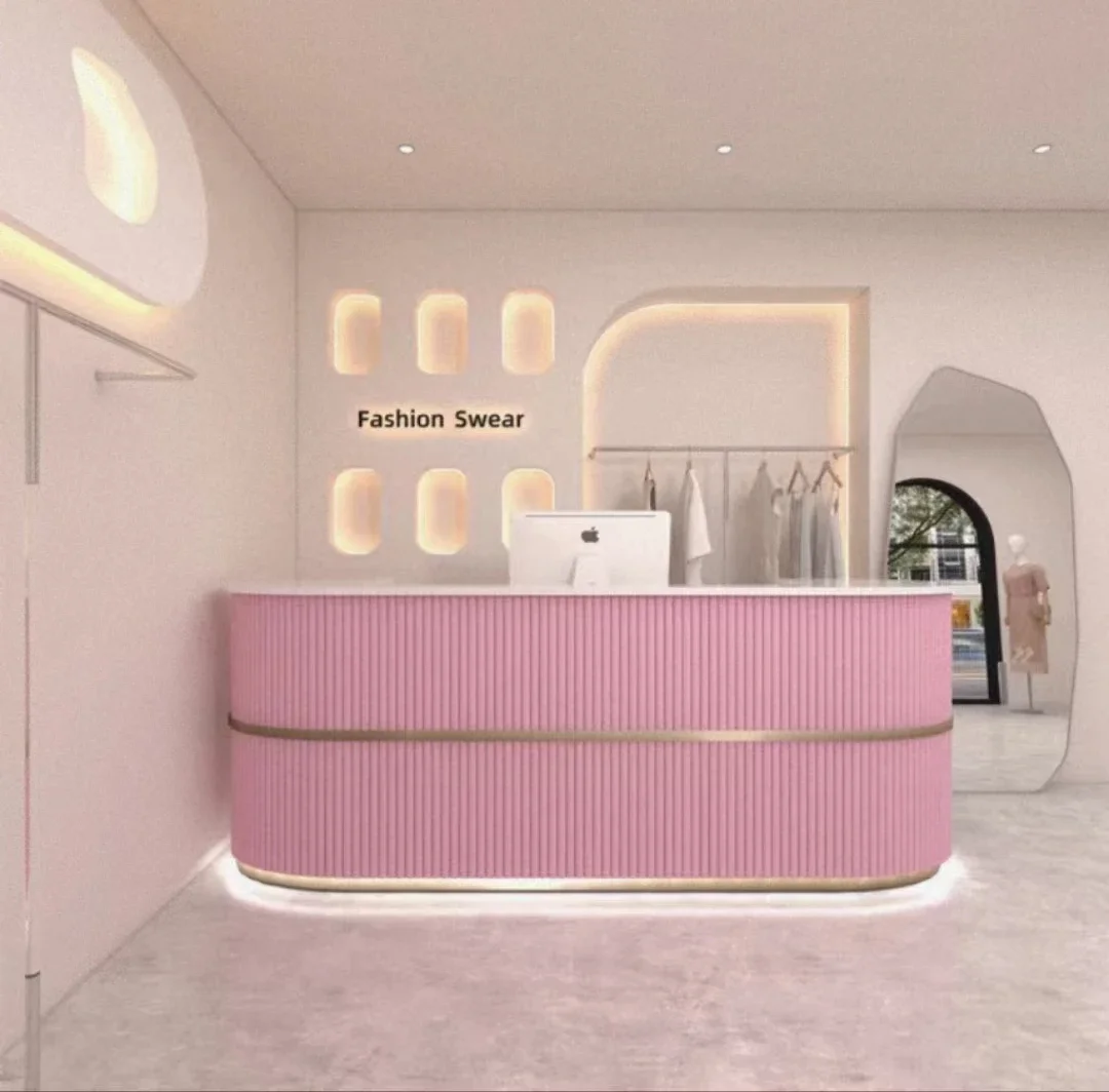 

Легкая роскошная мобильная удобная стойка регистрации, кассир, офисная мебель, коммерческая стойка регистрации, 59 дюймов, 150*60*100 см, шесть цветов