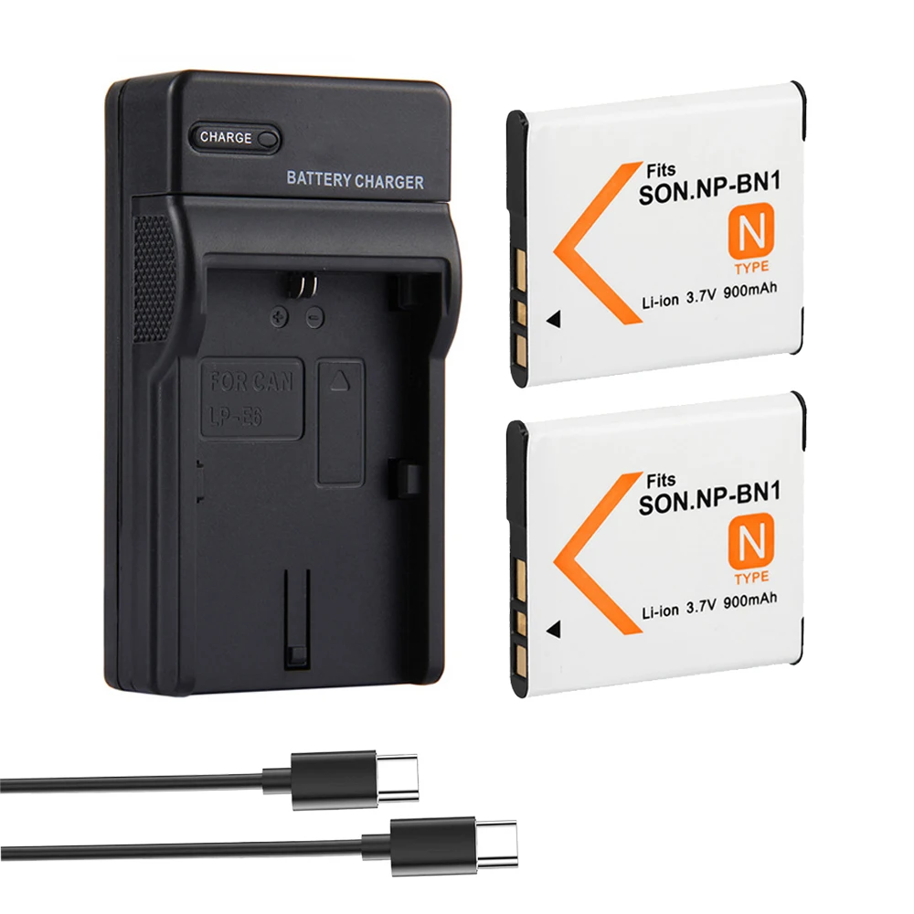 900mAh NP-BN1 Battery NP BN1 Charger for SONY DSC TX9 T99 WX5 TX7 TX5 W390 W380 W350 W320 W360 QX100 NPBN1 Batteries