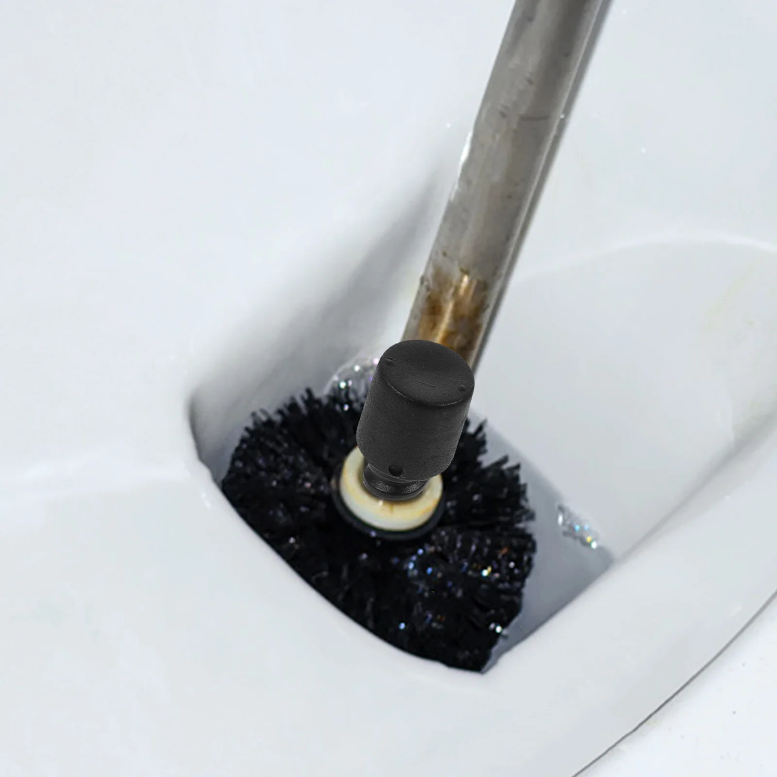 10 قطعة مقبض فرشاة المرحاض ملحق دوامة موصل الخيوط الذاتي قفل محول استبدال أجزاء لتنظيف الحمام #1