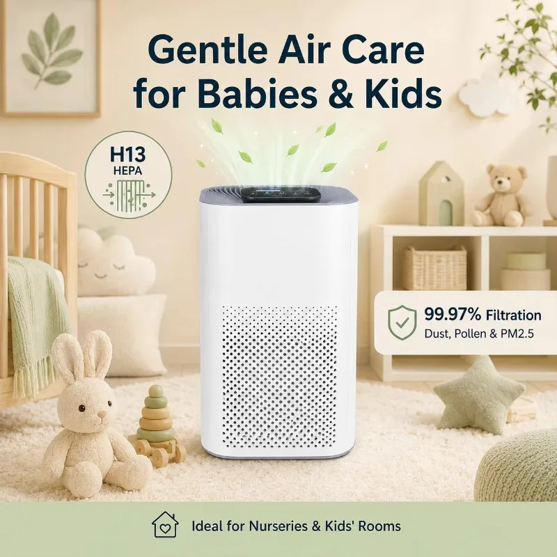 Portable Desktop WiFi Air Purifier for