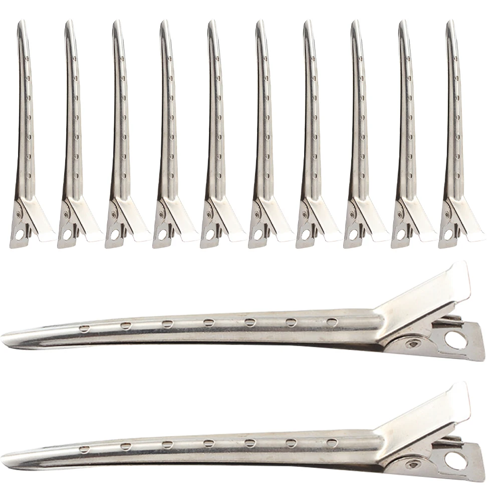 

Hairdresser Clips Metal Sectioning Tools Styling Salon Accessories Duck Bill Grips Barber Professional Hair Clips For Makeup