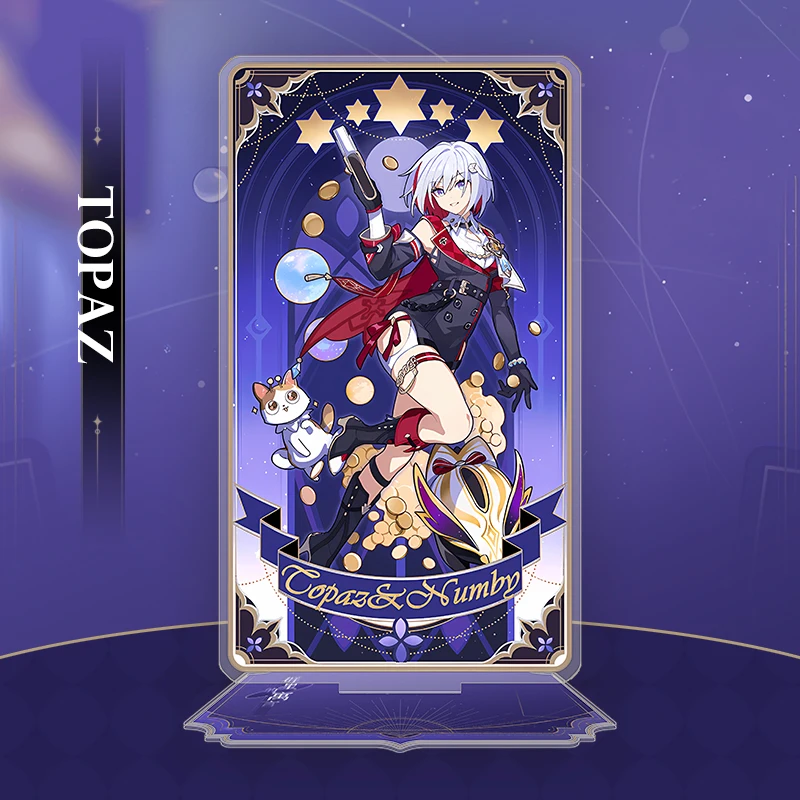 

Honkai：Star Rail Acrylic Stand Figure Jing Yuan Jingliu Anime Peripheral Cute Cartoon Creativity Room Office Desktop Ornament