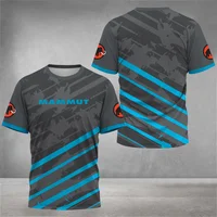 Camiseta para hombre para senderismo al aire libre, correr, montañismo, informal, cuello redondo, transpirable, Material de secado rápido, ropa de moda de manga corta para hombre