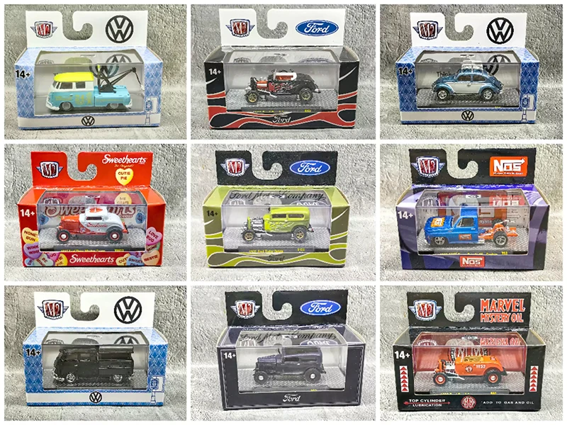 SALE2 M2 Machines 1:64 Dodge Ford Bronco Pontiac Mercury GMC diecast alloy car model Children's toys and gifts