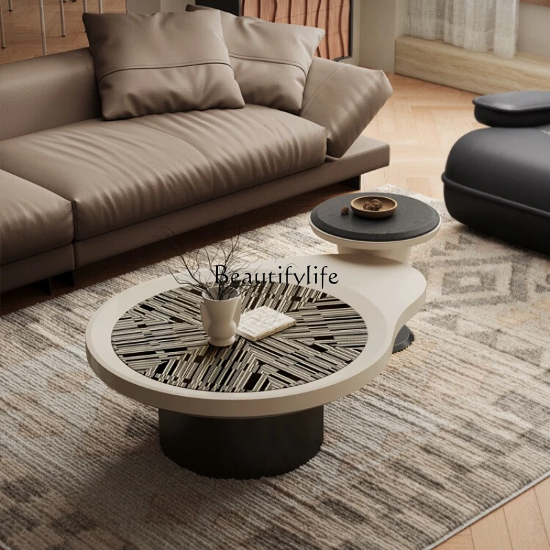 

Italian Minimalist Coffee Table Living Room Modern Minimalist Irregular Coffee Table
