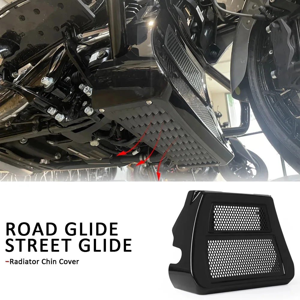

Motorcycle Fairing Front Spoilers Radiator Chin Cover For CVO Road Glide FLTRX FLTRXSE Street Glide FLHX FLHXSE 2023 2024 2025