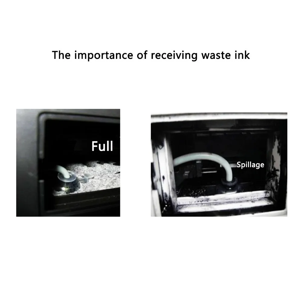 ABS Waste Ink Bottle Reusable 80ml Capacity Waste Ink Collector External Mount Maintenance Accessory Waste Ink Tank