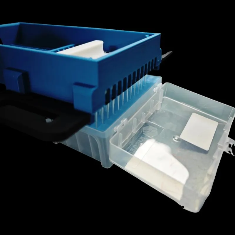10U Insert Pipette Tip Rack, Plastic Pipette Tip Holder Container, Laboratory Scientific Experiment Accessory