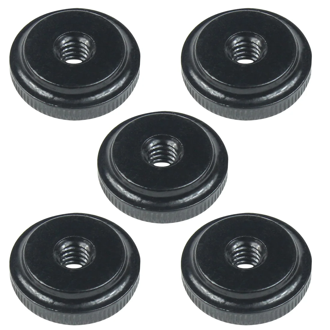 5x 1/4 inch Small Step Hand Tighten Nuts Knurled Thumb Nuts Hot Shoe Mount Metal 1/4