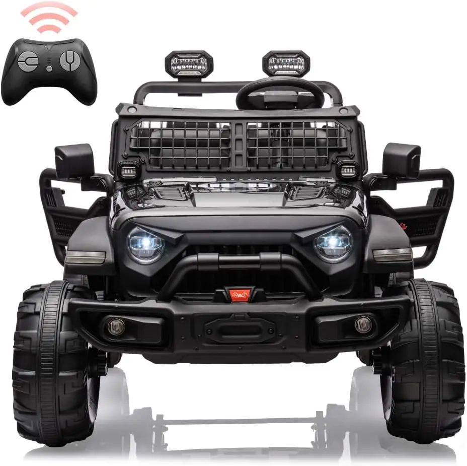 12v crianças passeio de 2 lugares carro elétrico com controle remoto veículo elétrico alimentado por bateria 2x120w motores rodas luzes led usb