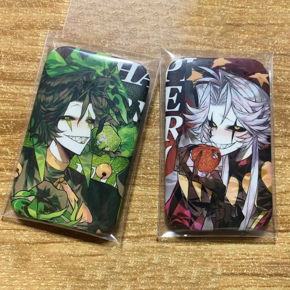 لعبة السيرك الغريب بييروت هارليكوين تأثيري شارة معدنية مربعة دبابيس صفيح تحصيل دبابيس هالوين الدعائم الطرف