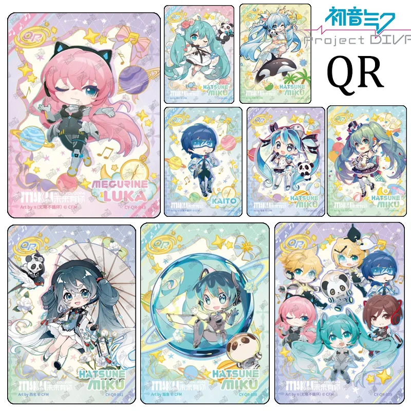 

Hatsune Miku QR-38-51 KAYOU Kagamine Len Christmas Birthday Gift Collection Cards Kagamine Rin The World Project Colorful Stage