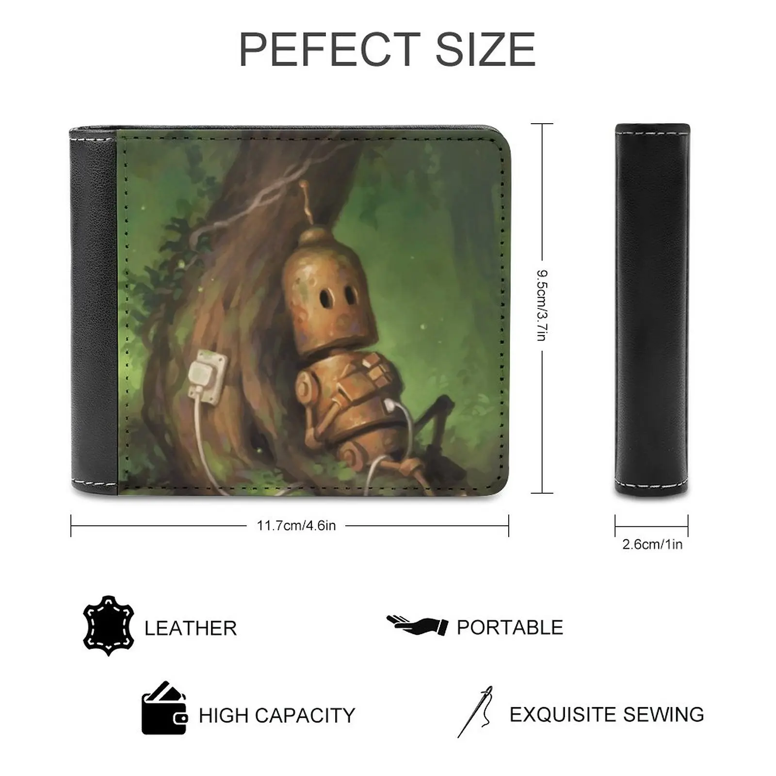 Dompet Pria Fase Bulan Dompet Pria Pendek Kulit Pu Dompet Kartu Kredit untuk Pria Tas Uang Fase Bulan Bulan