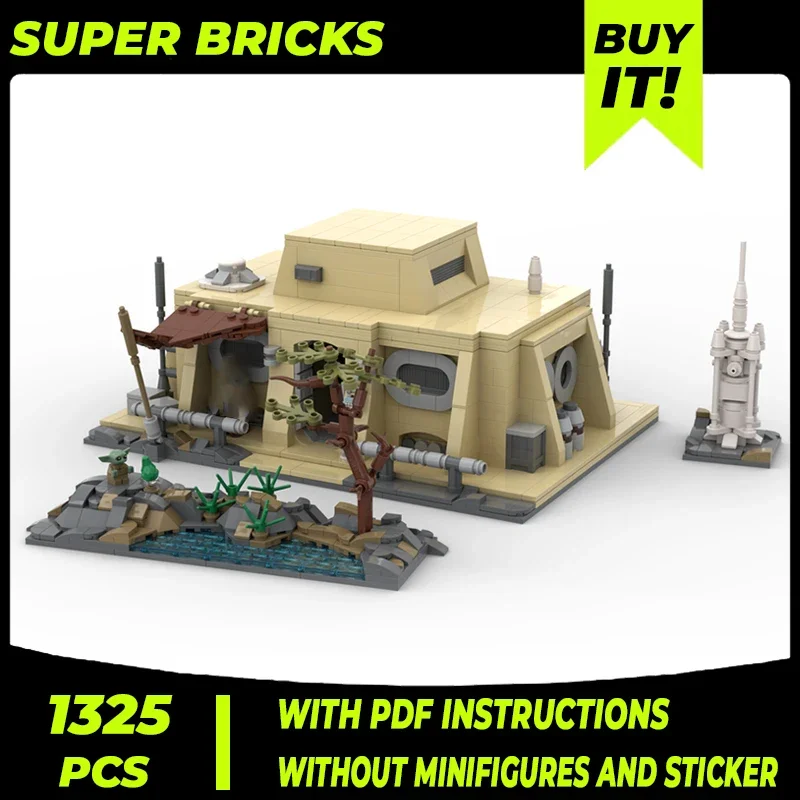 

Star Movie Model Moc Building Bricks Cabin Outside Desert City Technology Modular Blocks Gifts Christmas Toys DIY Sets Assembly