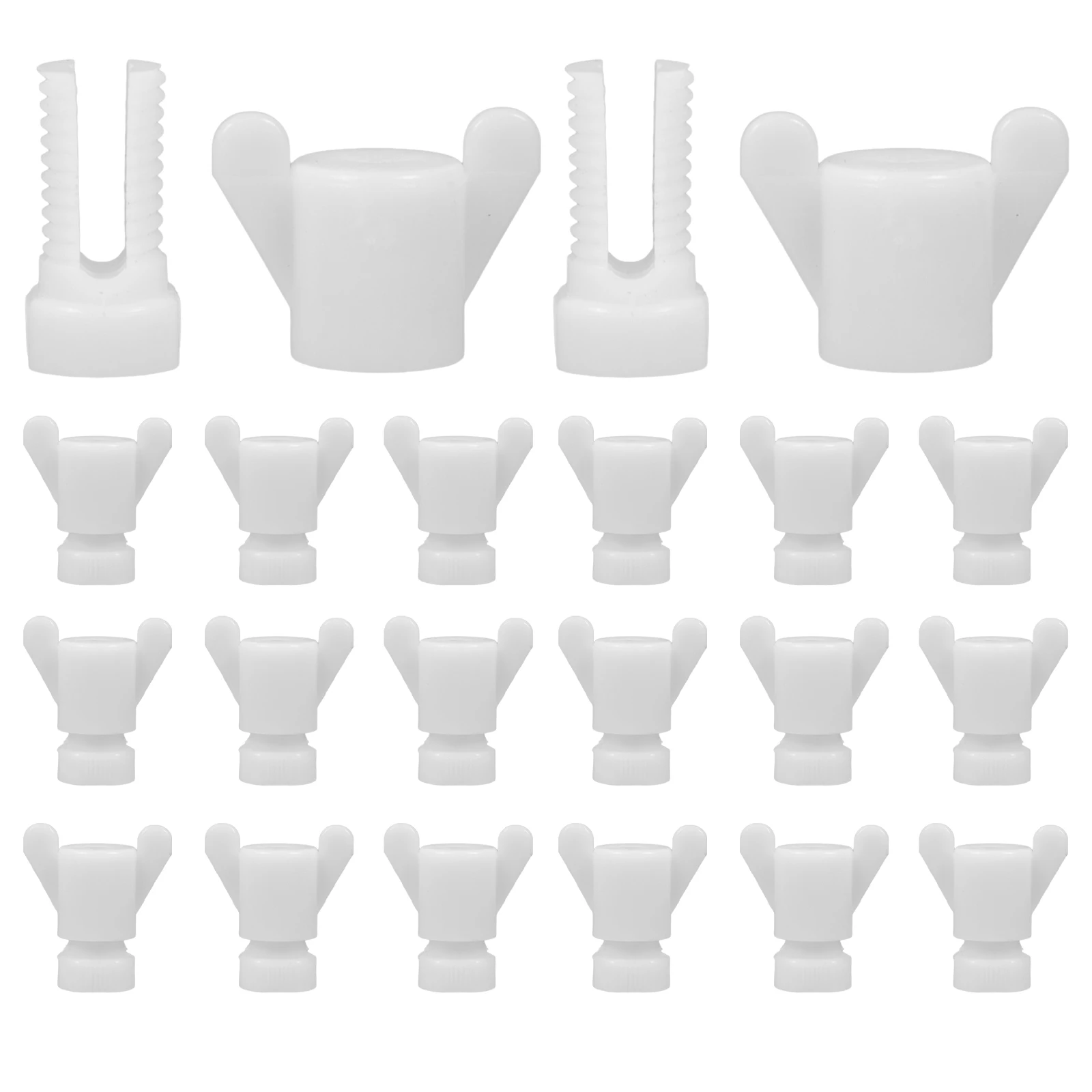 

30pcs Thickened Water Line Screws Greenhouse Ventilation Bolts Heavy Duty Plastic Nuts Fasteners Farm Equipment Aluminum