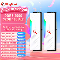KingBank Heatsink Memoria RAM DDR5 6000mhz 16GB Desktop Memoria DDR5 RAM Dual Channel Computador Desktop PC Hynix A die CL28