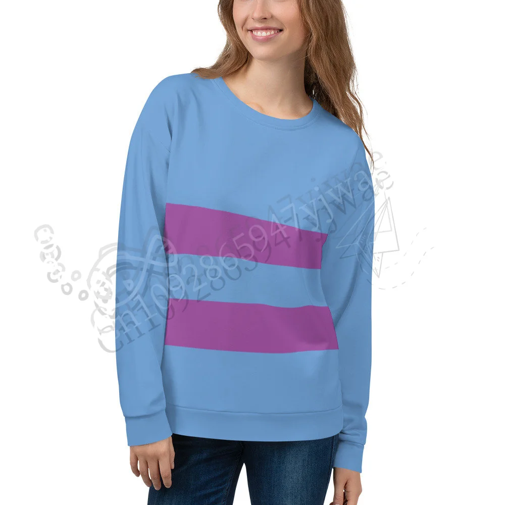 Herbst-Kapuzenpullover für Erwachsene und Kinder, O-Ausschnitt, Chara Frisk, Kris the VESSEL, Undertale, Unisex-Sweatshirt, Cosplay-Kleidung, Spielkleidung. – Detail 6