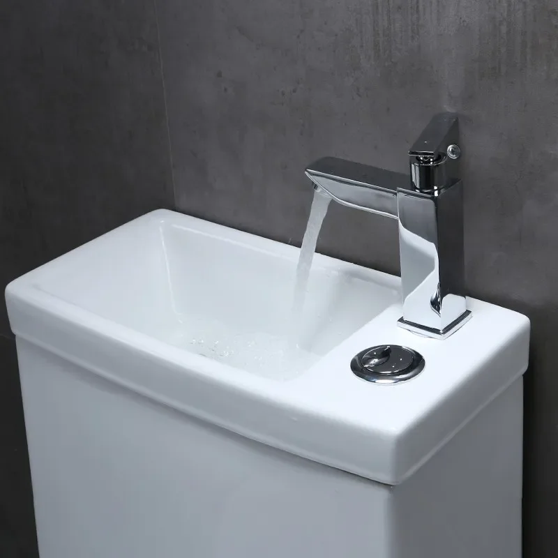 Indian Cheap Ceramic Bowl White Public Toilet With Sink