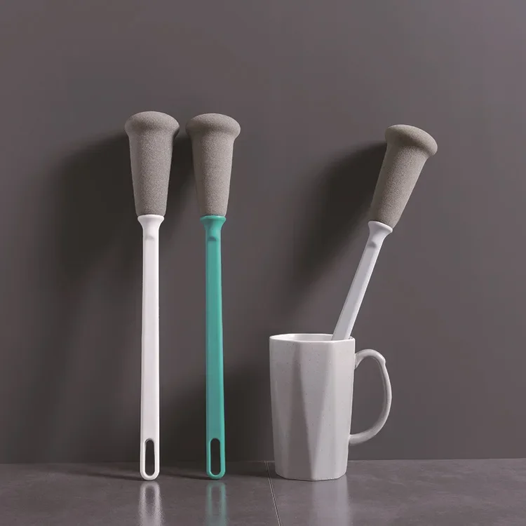 Cup Glasses Sponge Cleaning Brushes Nordic Style Long Handle Brush Convenient Milk Bottles Coffee Mug Cleaner Kitchen Supplies