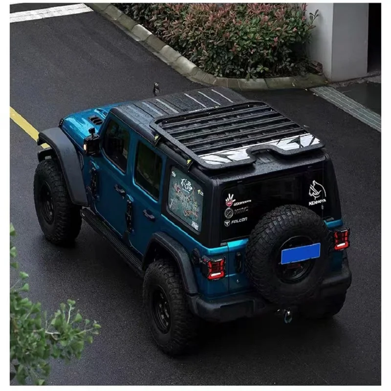 Luggage Rack Roof Rack Cargo Carrier Aluminum Alloy Top Roof Rack  For Jeep Wrangler JL 2018+   JL1269  LantSun