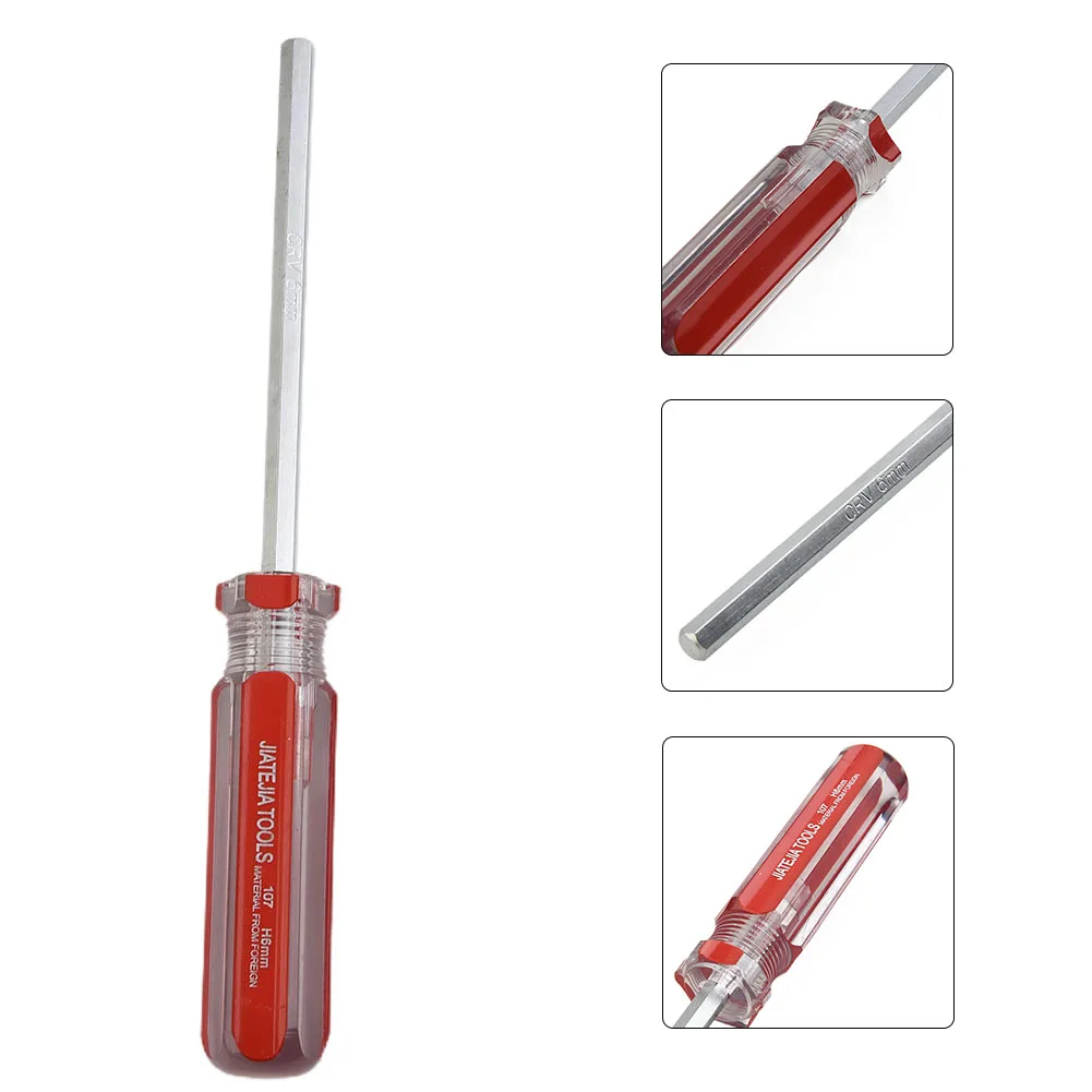 7pcs/set 1.5mm-6mm Hexagon Screwdriver Set CR-V Flat Head Hex Screw-driver Magnetic Screw Driver Hand Tools