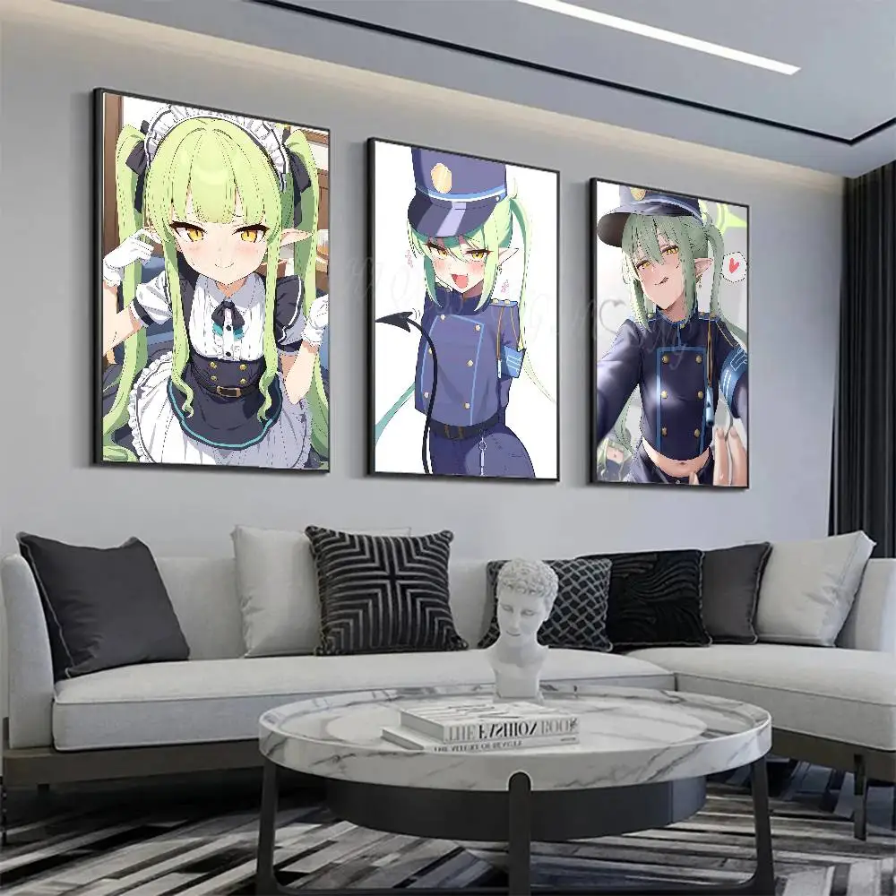 Nozomi Anime Game B-Blue Archive Posters Living Room Bar Cafe Quality Canvas Vintage Style Comics Painting Art Home Wall Decor