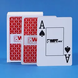 New 1 Sets Baccarat Texas Hold'em Plastic Playing Cards Waterproof Smooth Poker Card Board Bridge Games Red/Blue