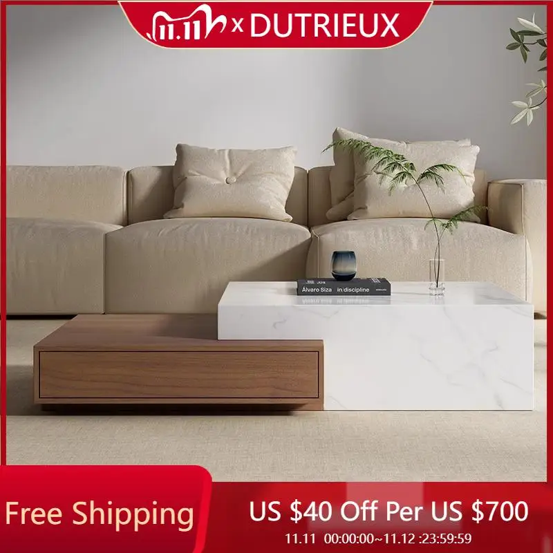 

Large Size Room Decor Side Table Beauty Living Room Center Cute Space Saving Coffee Table Writing Mesas Bajas Trendy Furniture