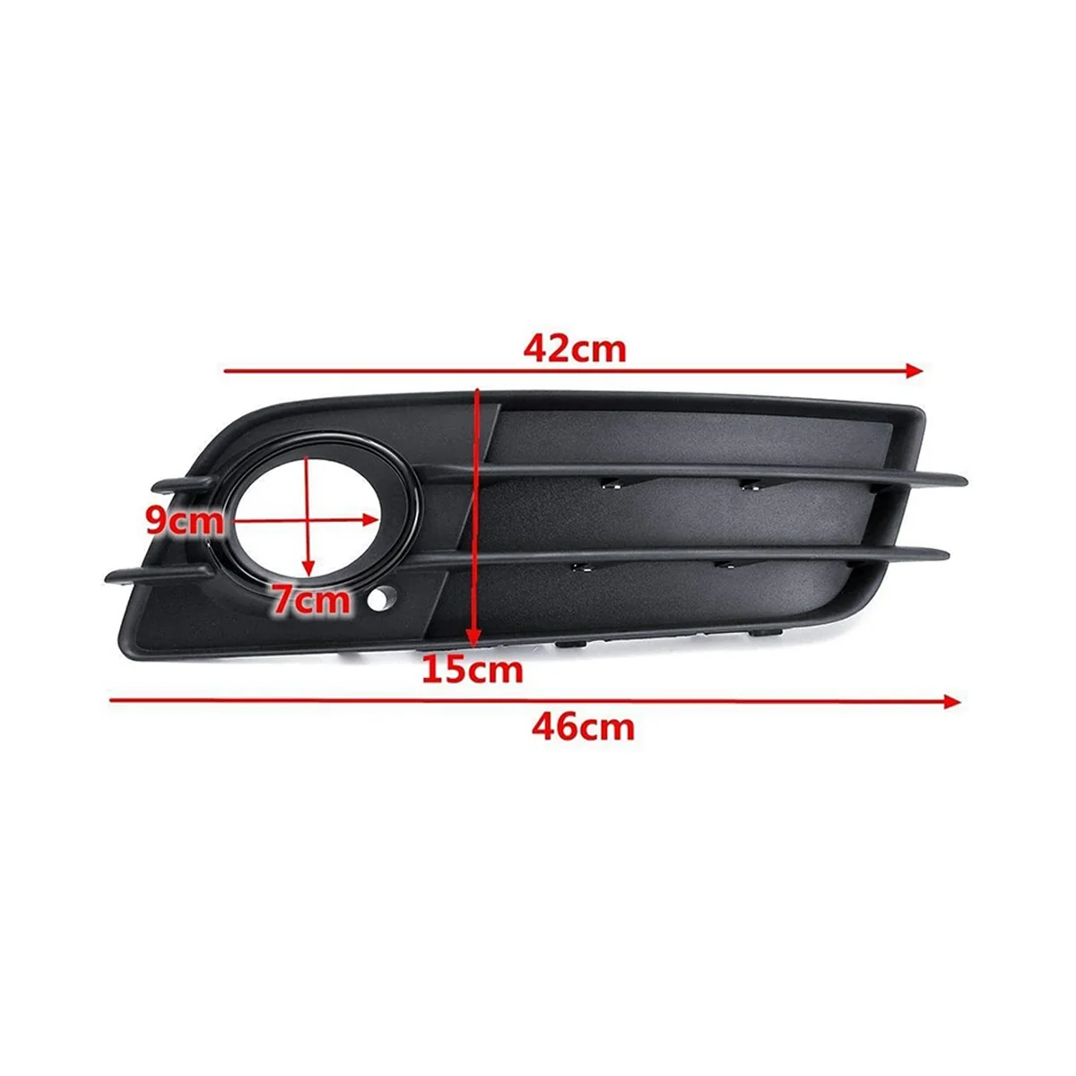 Cubierta embellecedora de lámpara de parachoques delantero izquierdo y derecho, cubierta de parrilla para Audi A4 B8 2008-2012 8K0807681C 8K0807682C