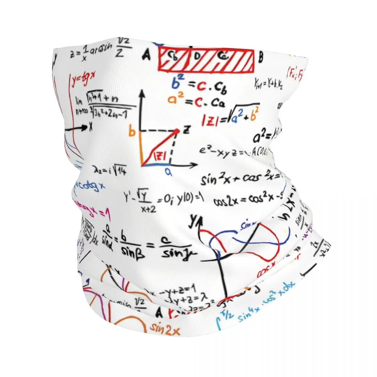 

Mathematics Formulas Numbers Thin Bandana Neck Gaiter Math Wrap Scarf Headband Neck Cover