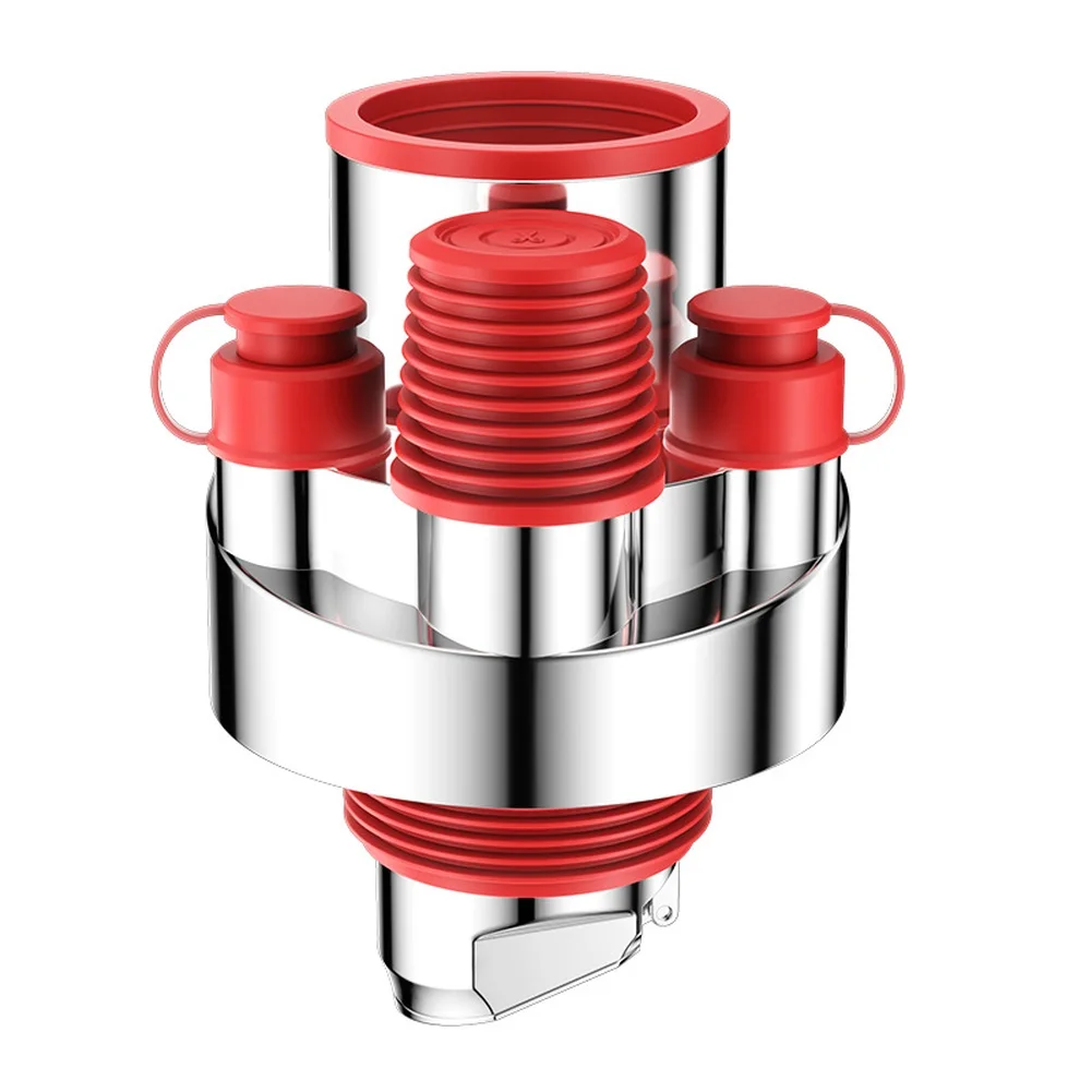 ABS Drain Connector with Triple Outlets for Dishwasher Water Purifier and Sink 50 75mm PVC Pipe Fit Quick Drainage System