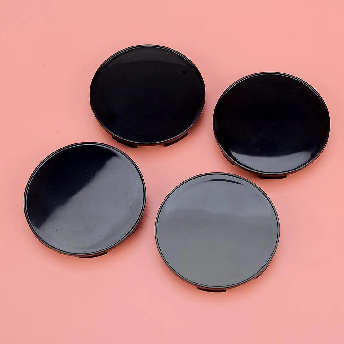 4pcs Black Plastic 70mm Universal Car Wheel Center Rims Hub Covers Caps