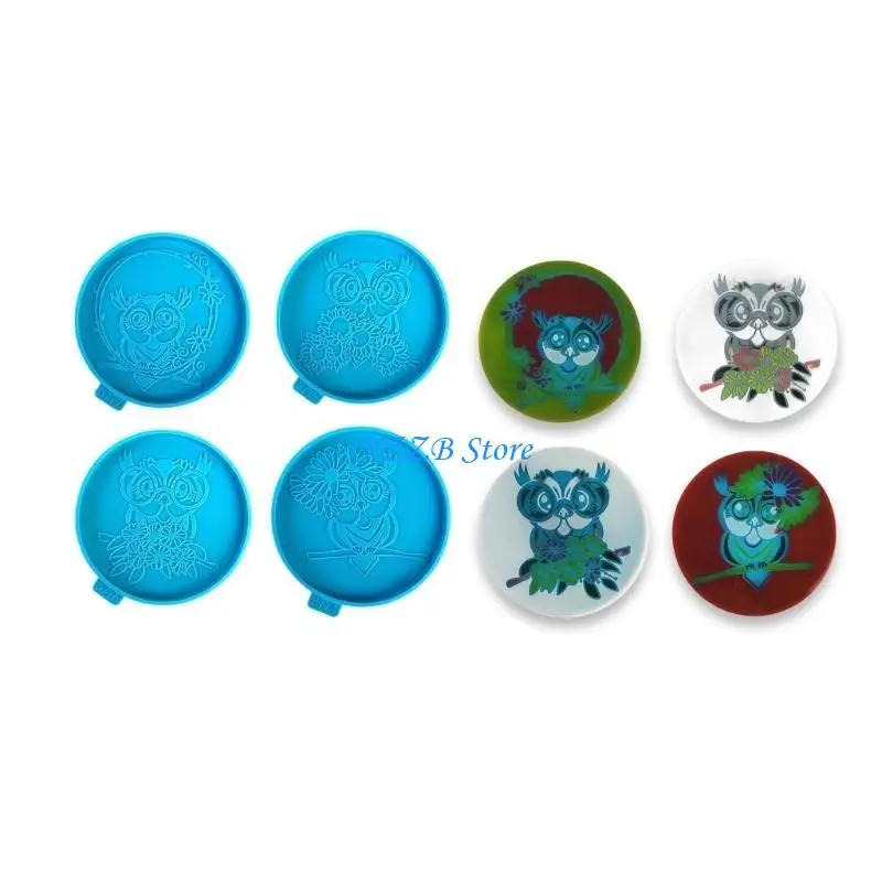 

T21F Подставка для чая Силиконовые формы УФ-форма для эпоксидной смолы для DIY Декор семейного стола