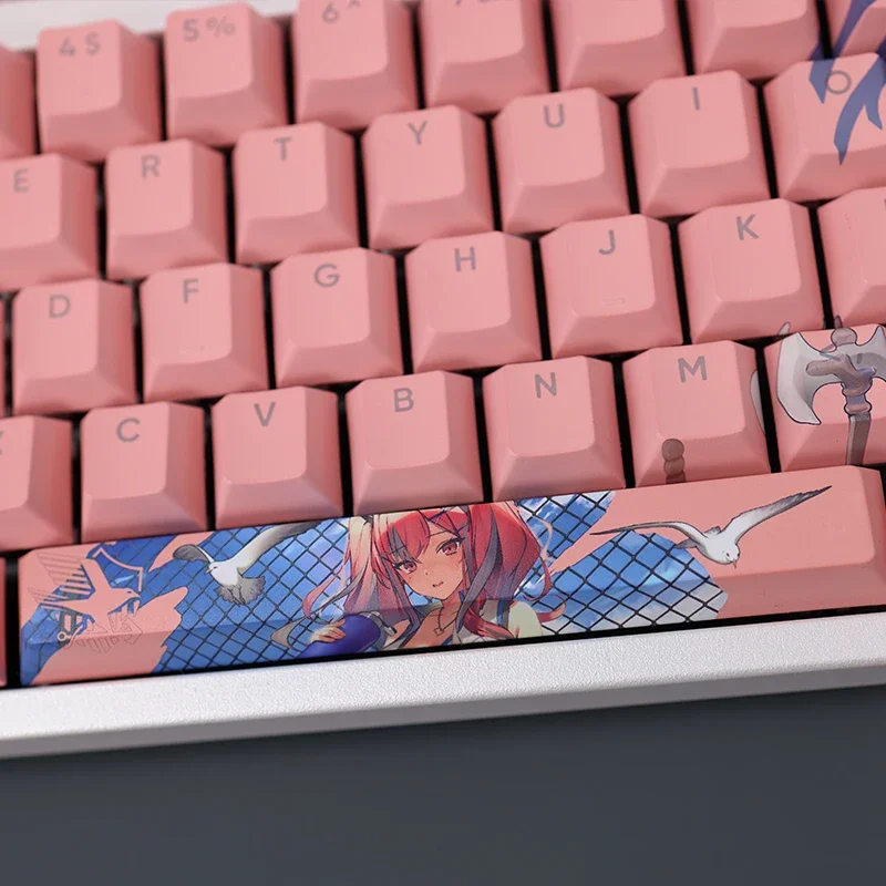 108 Keys/Set  Azur Lane Bremerton Anime Gaming Girl Custom PBT Keycap Cherry Profile for MX Switch Mechanical Keyboard DIY