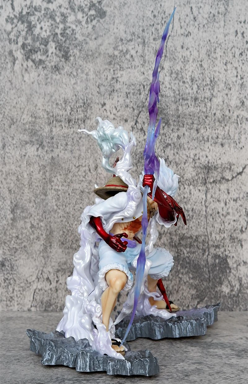 26cm Anime One Piece Monkey D Luffy Gear Quinto Nika Ver. GK PVC Action Figure Estátua de Batalha Modelo Colecionável Crianças Brinquedos Boneca