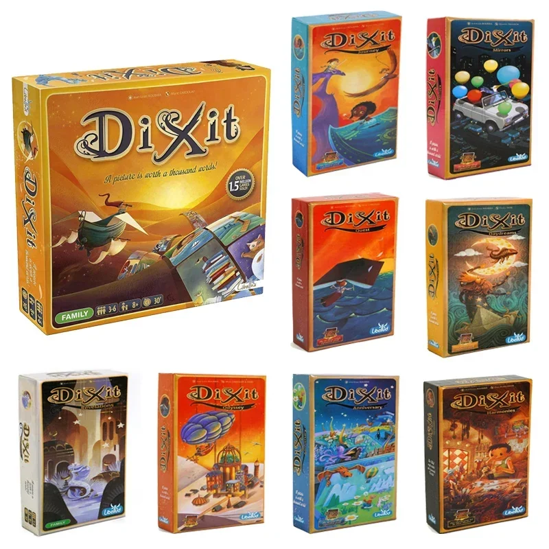 Dixit Board Game Fun Family Storytelling Game Universe Revelations Dixit Anniversary Expansion Creative Storytelling Cards Game