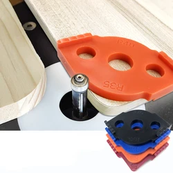 Modelli di raggio d'angolo del Router per la lavorazione del legno Jig R5 a R40 Routing angoli curvi fresatura Radian circolare strumento ABS ad alta durezza