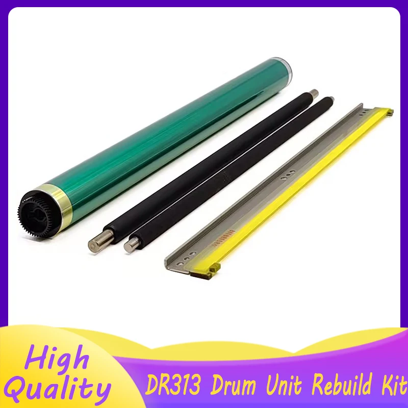 

Комплект для восстановления барабанного блока DR313 для Konica Minolta BHC266 C258 C308 C368 C458 C558 C658 C226 C287 OPC Чистящий ролик барабана PCR